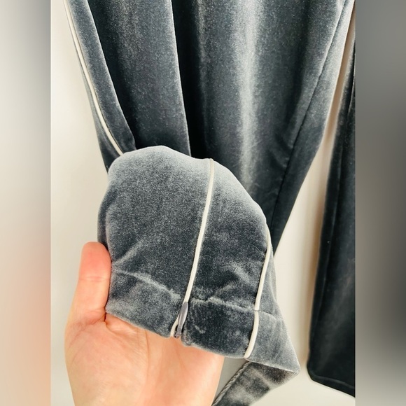 b+ab Velour Elastic Waist Track Pants Gong Kong Fashion Brand - Picture 3 of 7